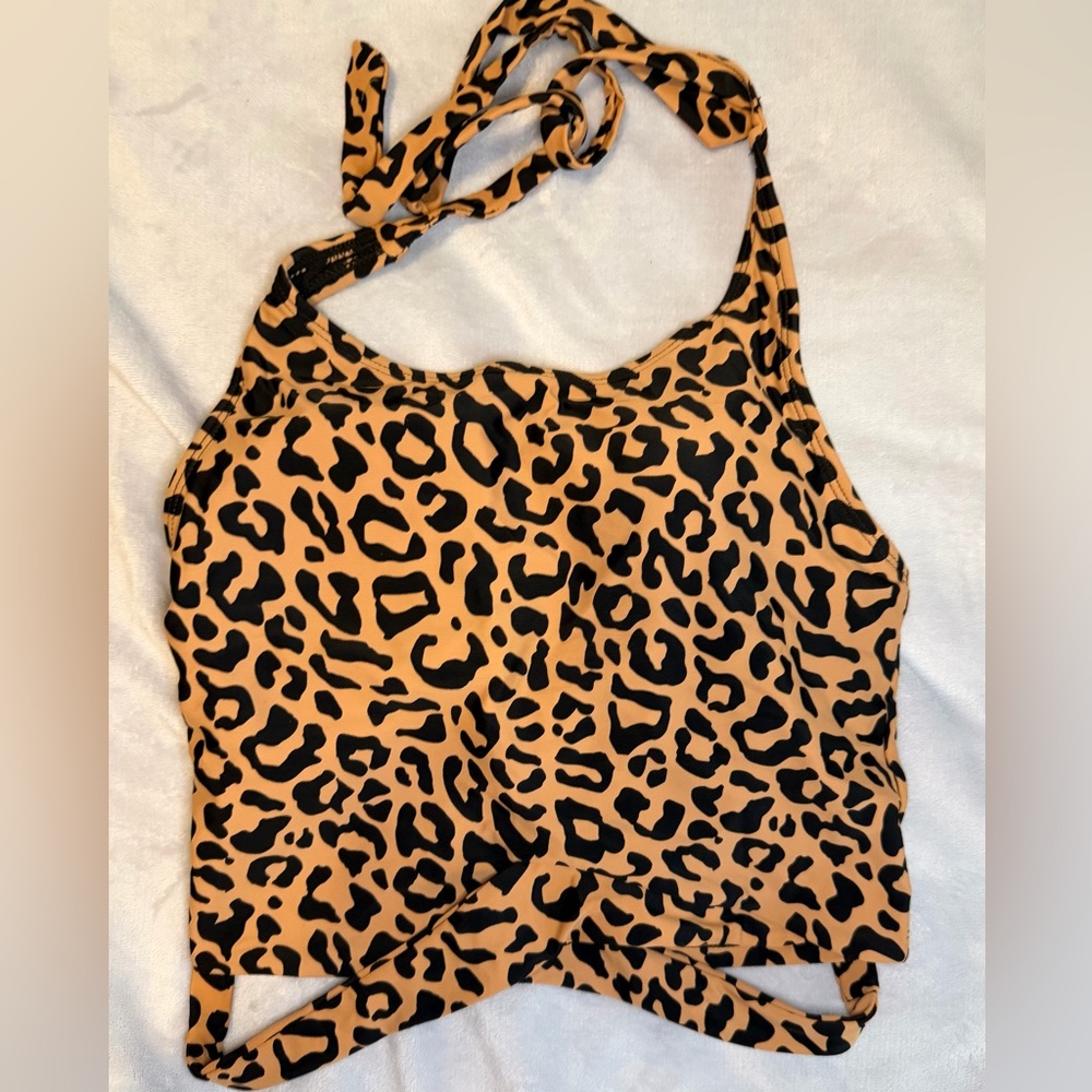 NWT Coral Reef Leopard Print Bikini Set - Picture 2 of 10